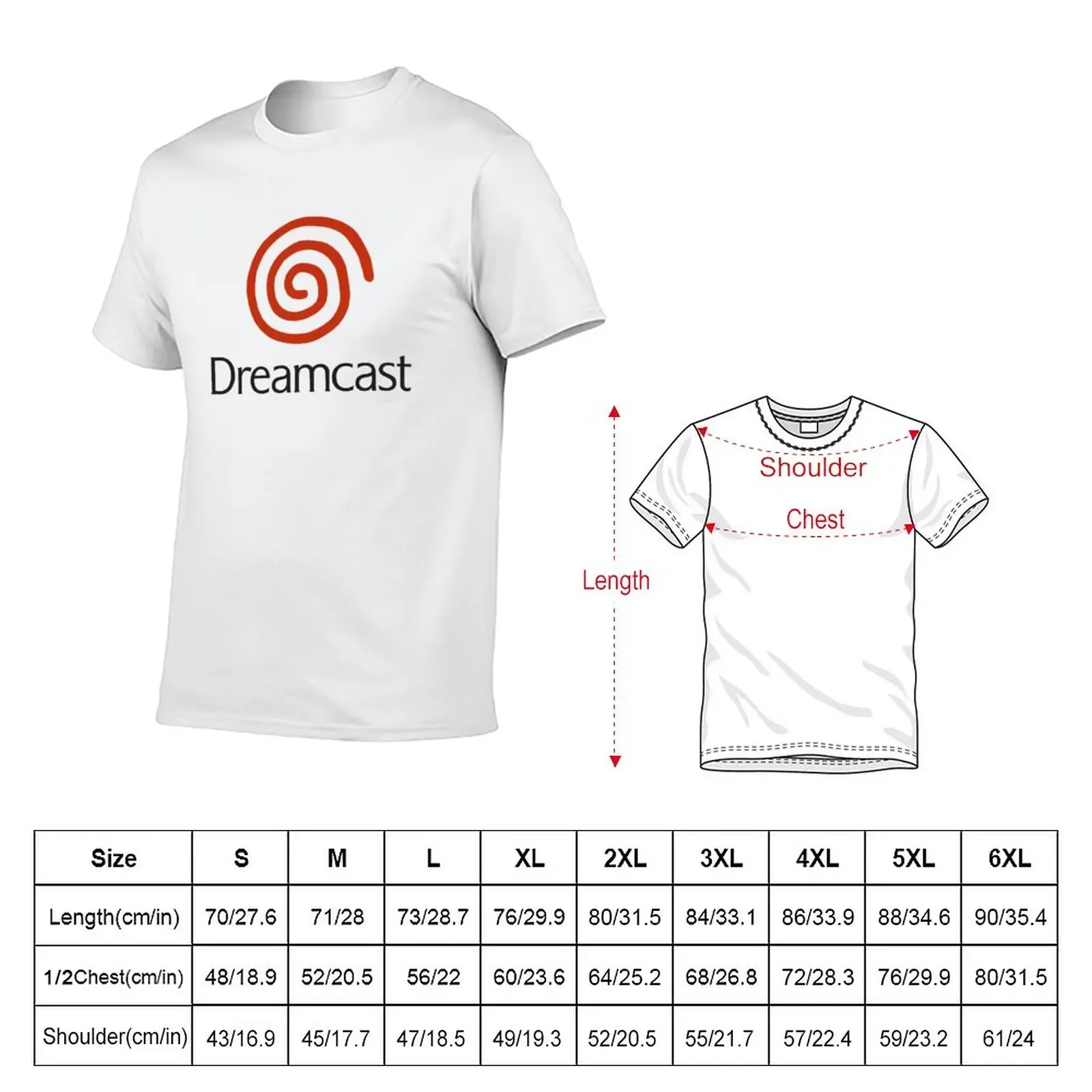 Dreamcast T-Shirt anime blanks oversized t shirts for men