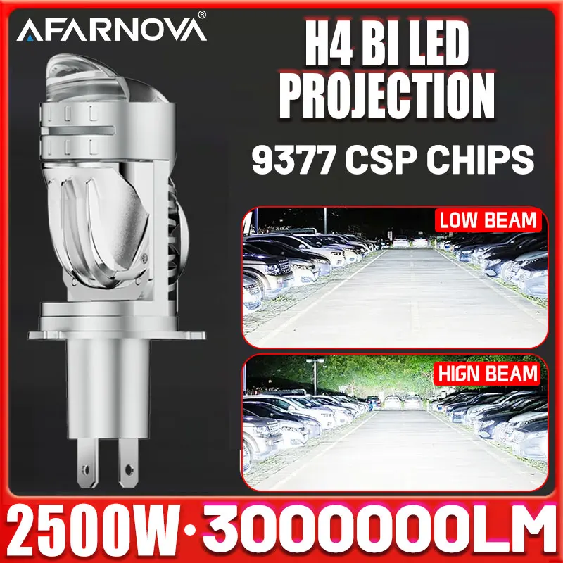 

2500W 3000000LM H4/9003/HB2 LED Headlight Bulb Projector Canbus Super Bright LED 6000K Hi/Low Light Apply For Car&Motorcycle 12V