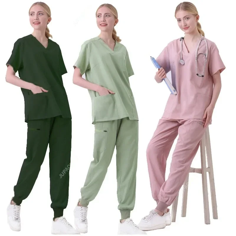 Sala de cirurgia Conjunto Uniforme Médico, Hospital Trabalhando Scrubs, Suprimentos Médicos, Enfermeira Cirurgia Dentária Terno, Workwear Atacado