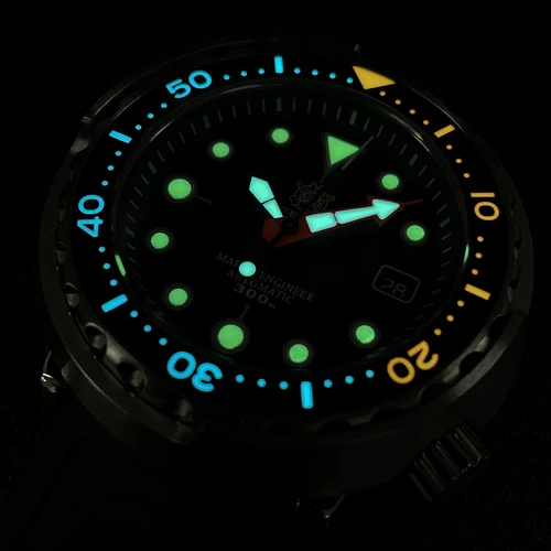 Imagen 2 del producto Steeldive SD1975C recién llegado 47,5mm bisel cerámico de dos tonos 300m impermeable acero inoxidable NH35 atún relojes de buceo para hombre