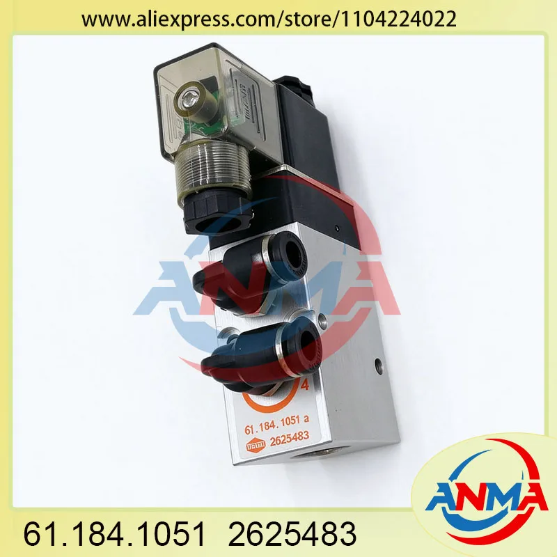 1Piece 2625483 Solenoid Valve 61.184.1051 for Heidelberg SM74 SM102 CD102 Printing Machine Spare Parts