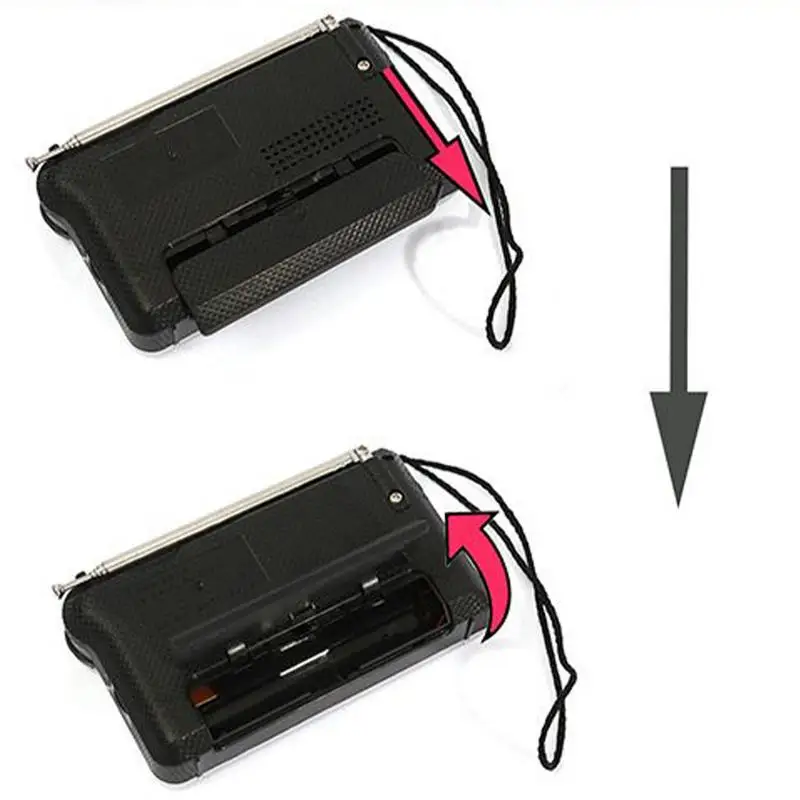 AM FM 라디오 날씨 라디오(스피커 수신기 포함) 가정용 스트랩 포함 매일 통근 캠핑 야외 여행 RV 하이킹 자동차