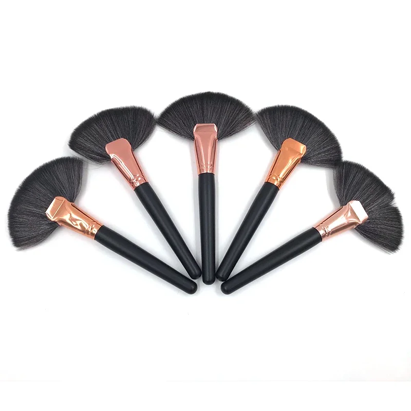 1 pz trucco morbido grande pennello a ventaglio fondotinta fard fard in polvere evidenziatore pennello pennelli in polvere strumenti per trucco cosmetico