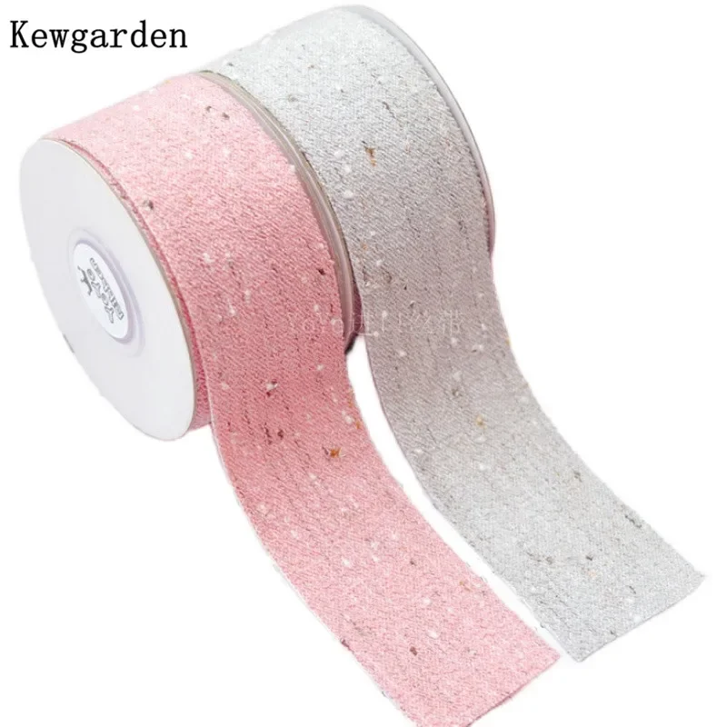 Kewgarden 1 "1-1/2" 15 25 38 мм хлопково-льняная лента в горошек лента ручной работы DIY бант для волос корсаж аксессуары швейная лента 10 ярдов