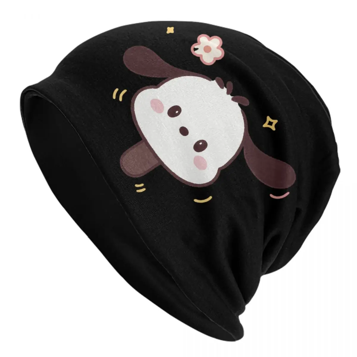 

Шапки на заказ Pochacco, модная вязаная шапка для мужчин и женщин, зимние теплые шапки с милыми собаками, шапки с черепами, шапки