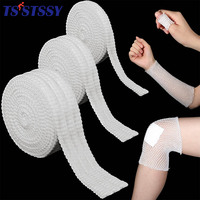 1Roll Net Tubular Bandage Elastic Mesh Wound Dressing Tubing Gauze Breathable Bandage Stretch Tube Bandages for Wrist Elbow Knee