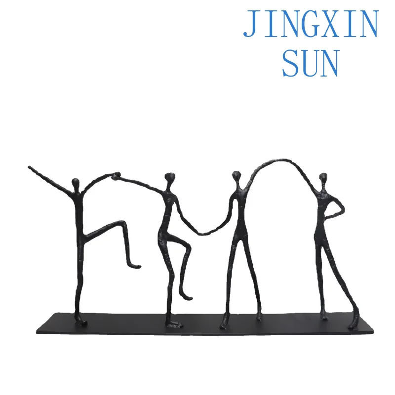 New Chinese Metal Figure for Home Decoration for Model Room Office Bedroom Living Room Desktop Handicraft Ornament for Home