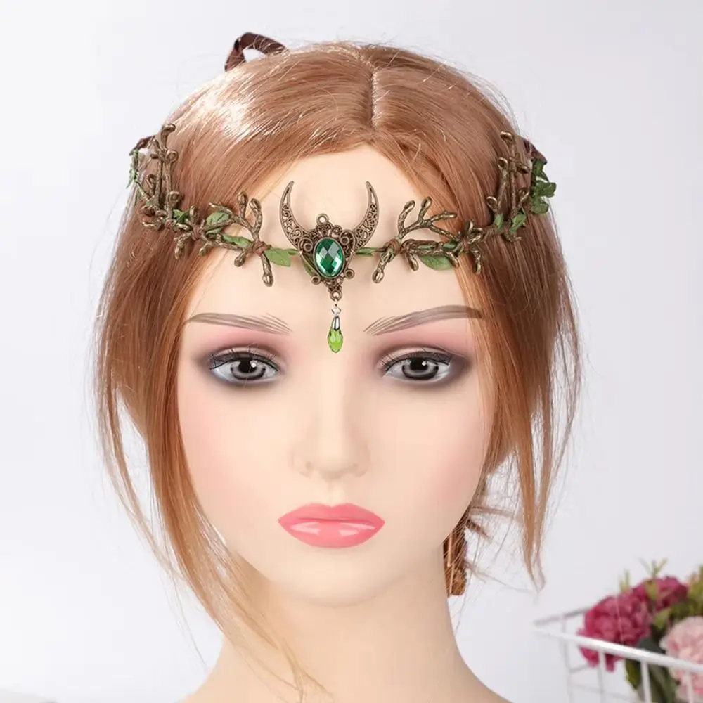 Fashion Forest Theme Elven Crown Vine Design Fantasy Jewelry Fantasy Headpiece Dress Accessory Elf Tiara Fairy-Themed Party view 3