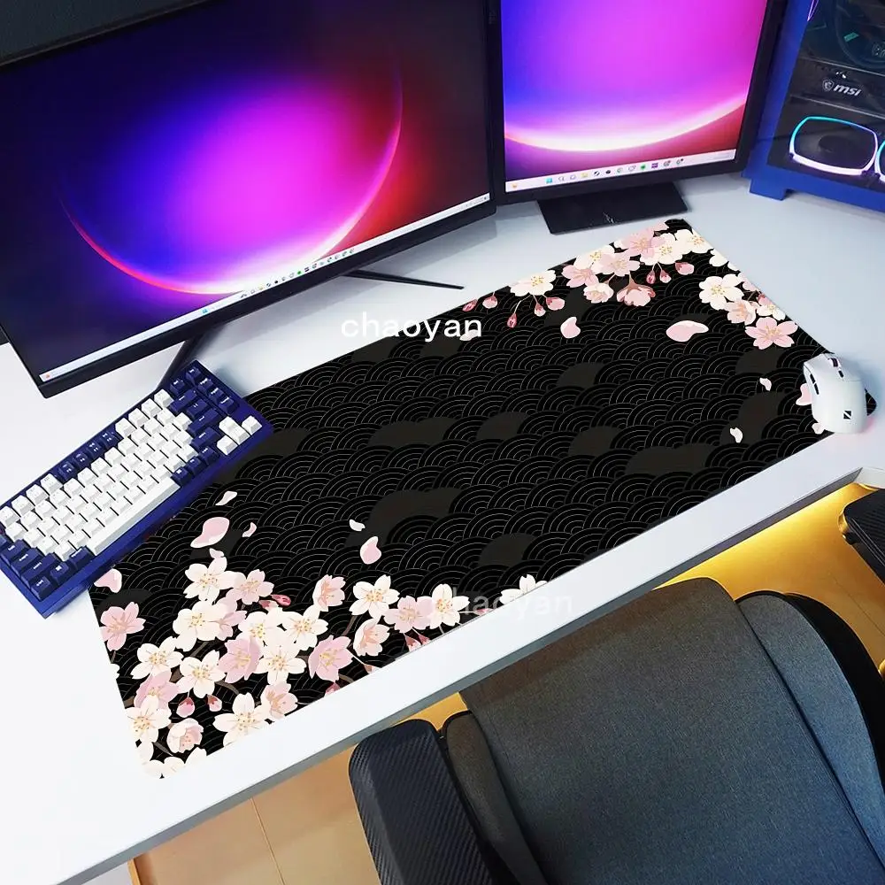

Cherry Blossom View Mouse Pad Computer New XXL MousePads Keyboard Mat Gamer Soft Office Carpet Table Mats Desktop Long Mouse Pad