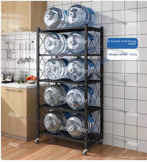 

Installation-free Shelves Household Balcony Floor Storage Storage Shelves Warehouse Sundries Display Iron Shelves