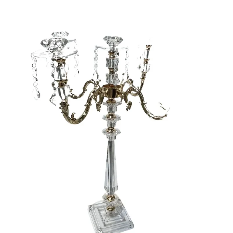 

Plastic Candle Holders Lanterns and Candle Jars Footed Cylinder Candle Holder Five Arms