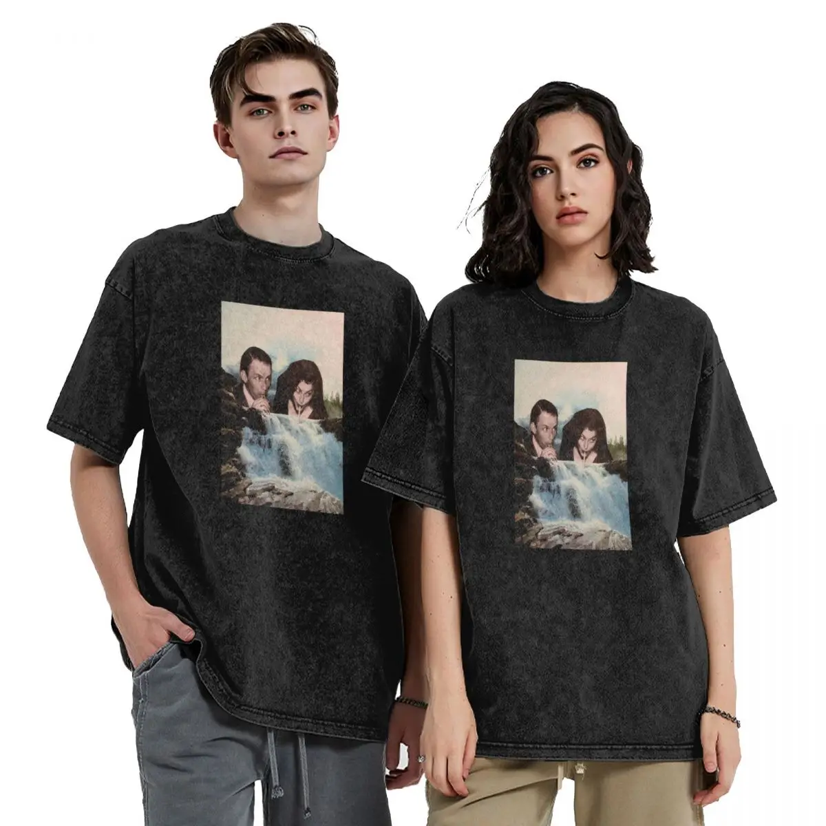 

The Waterfall T-Shirt anime tshirt man clothes sublime heavy weight t shirts for men
