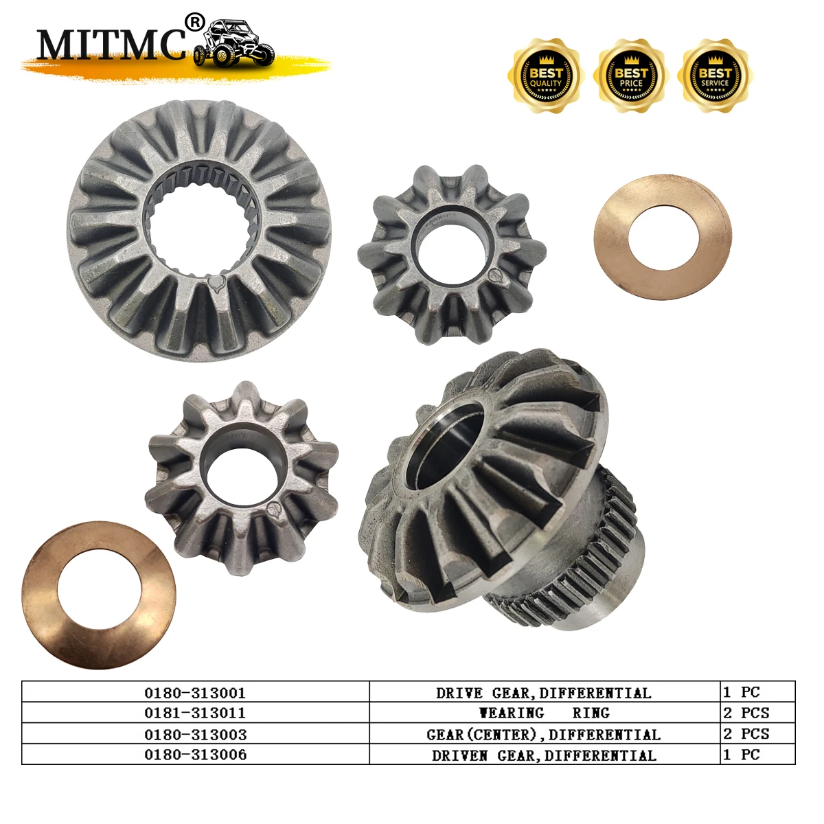 Drive Driven Gear Kit For CF 500 X5 U5 600 X6 U6 Z6 625 CF196 Differential Axle 0180-313001 0181-313011 0180-313003 0180-313006