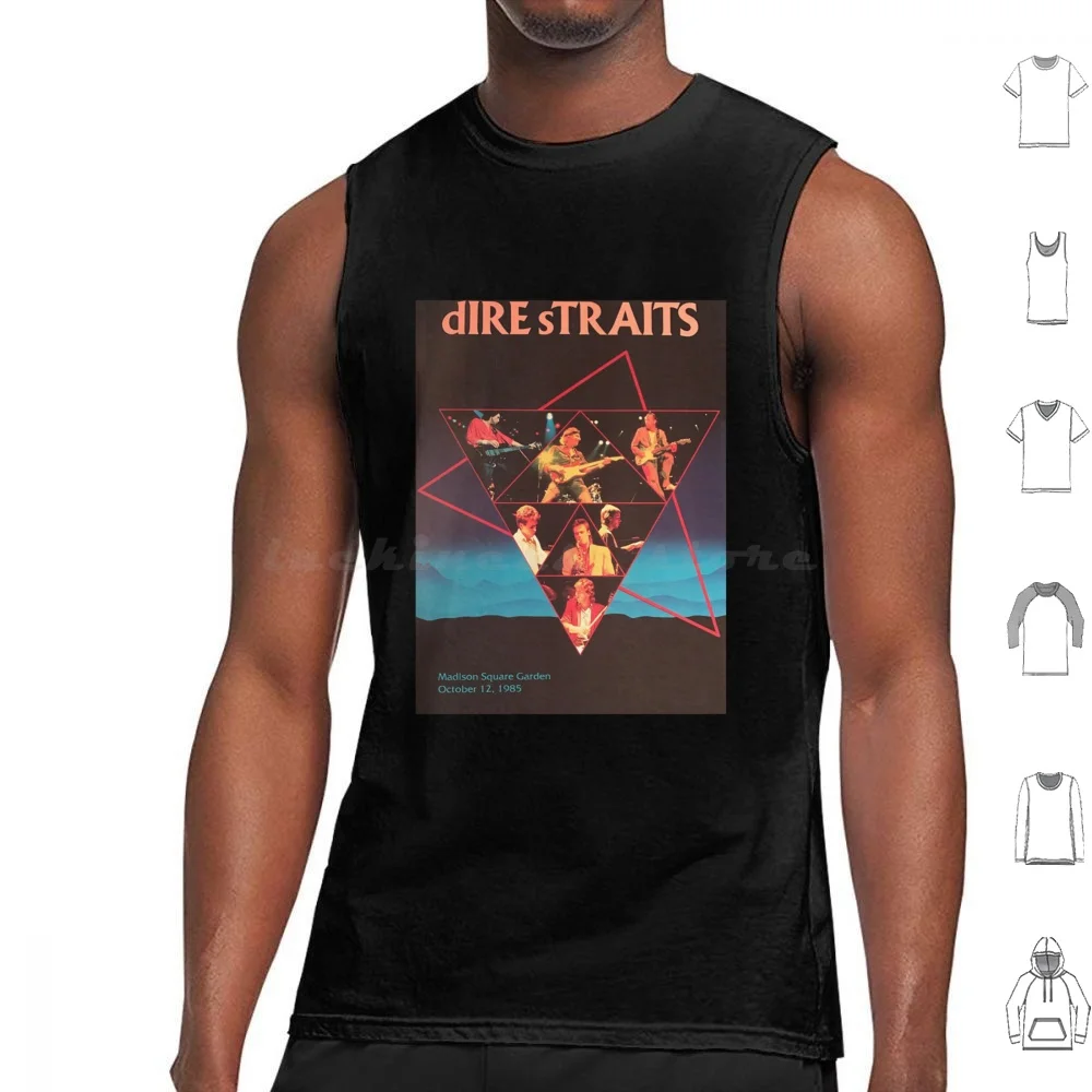 Apuros Camiseta Esencial Tank Tops Vest Sleeveless Dire Straits Straits Dire Music Retro Vintage Band Brothers In Arms