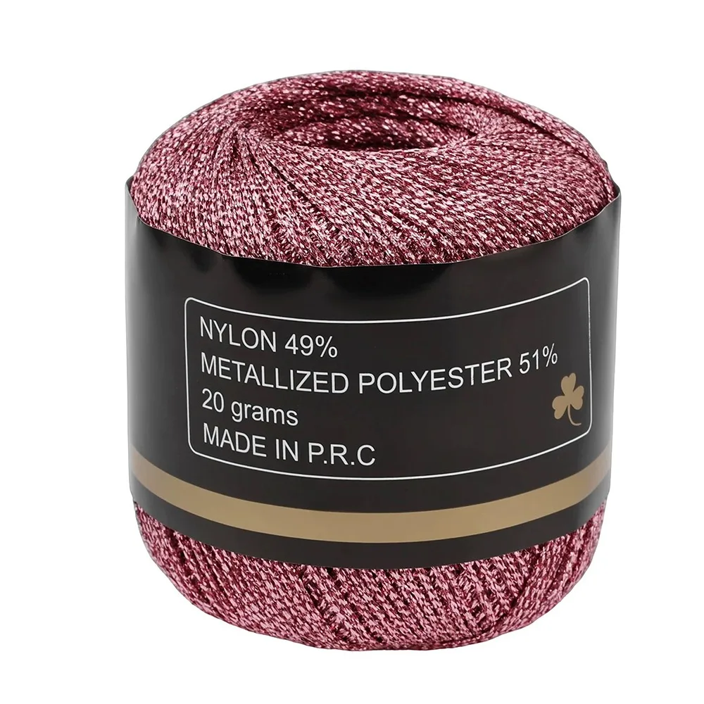 Metallic Color Gold Silver Thread Multicolor 1mm 120M Weaving Thread DIY Craft Supply Handmade Material Crochet Knitting Yarn