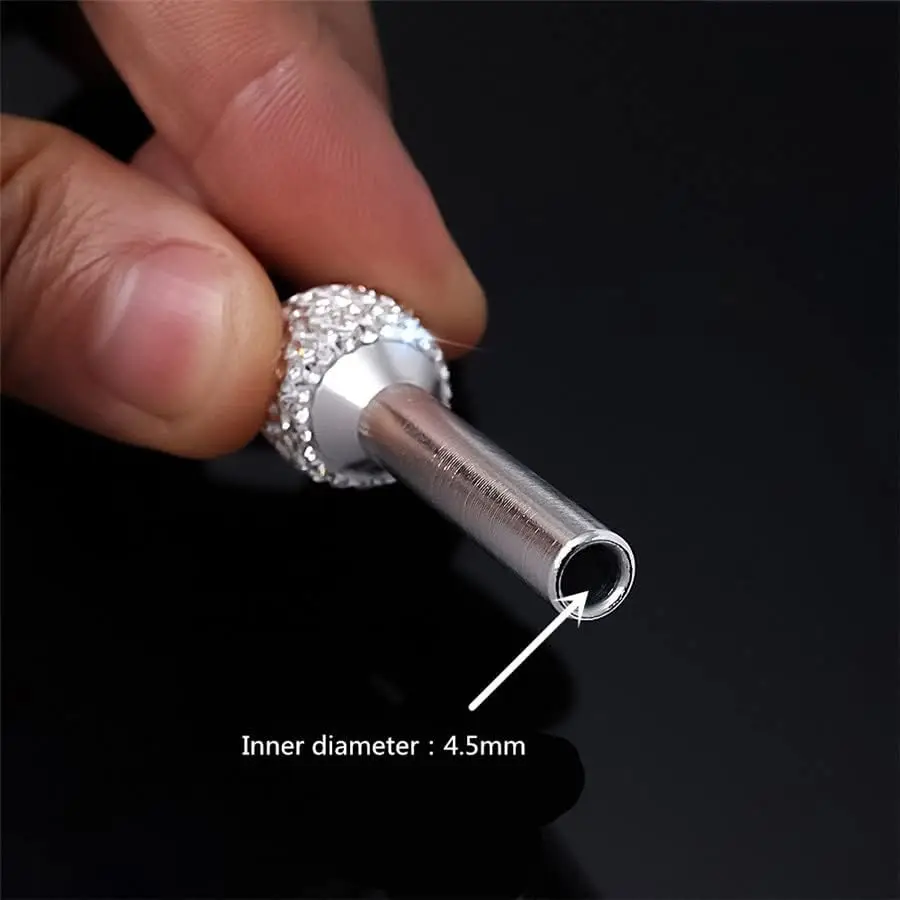 

2PCS Rhinestone-Encrusted Car Door Lock Knob Pins Aluminum Alloy Door Handle Interior