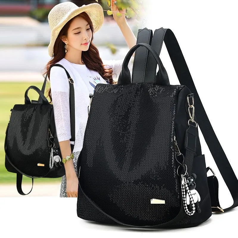 

Backpack Female New Style Anti-theft Schoolbag Female Korean Oxford Cloth Travel Backpack Large Capacity