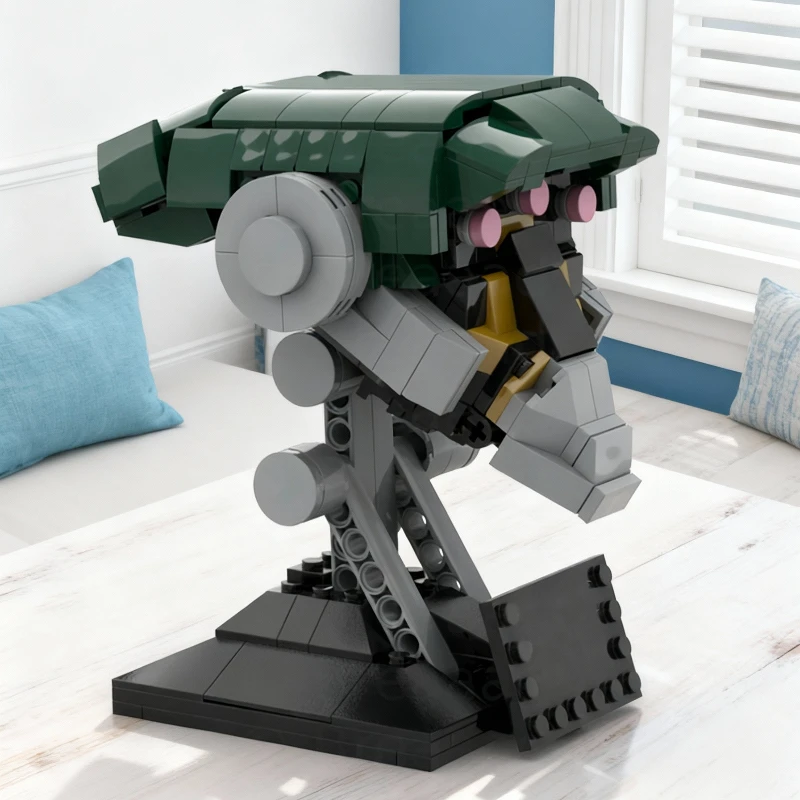 Colección de 333 Piezas de Bloques de Construcción MOC del Casco del General Kalani, Modelo de Batalla Espacial, Decoración para Estanterías, Decoración para el Hogar, Regalo Navideño para Niños
