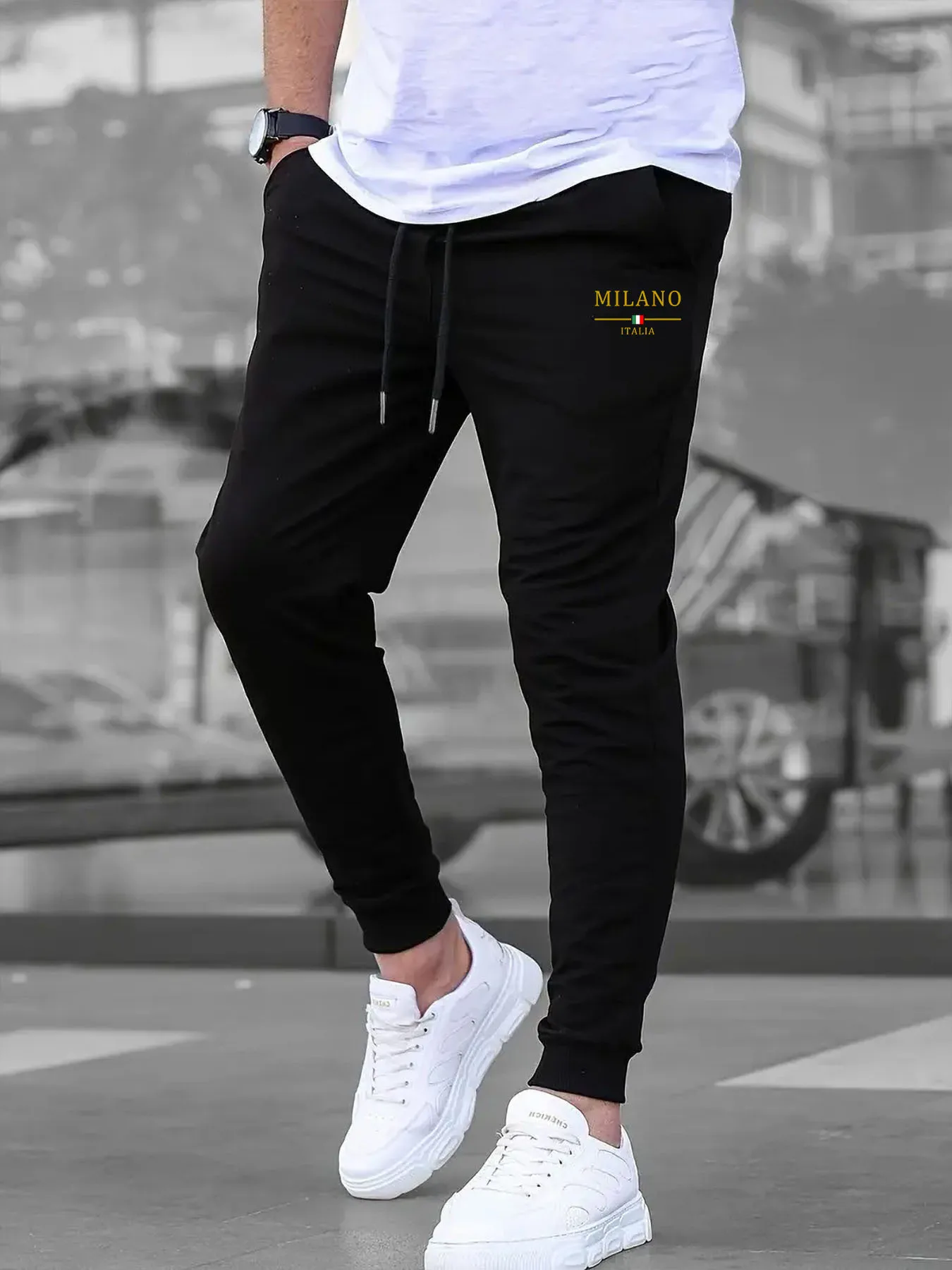 Pantalones Deportivos de Lujo para Hombre y Mujer, Marca Milano 2026, Pantalones de Chándal, Pantalones de Fitness, Pantalones de Forro Polar, Ropa Deportiva Casual Unisex