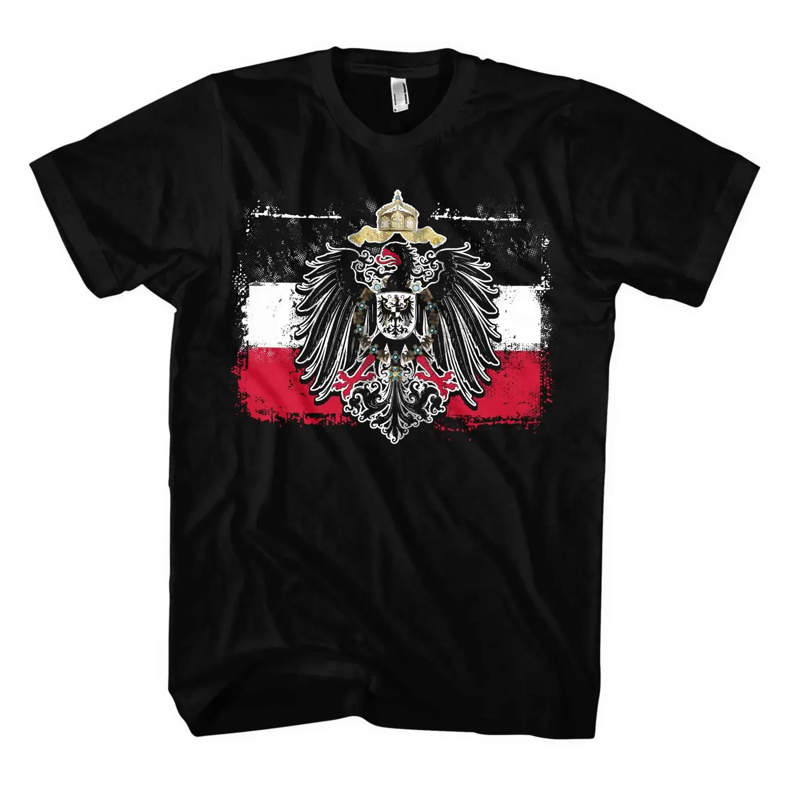 Old School Flag Kaiserreich Men's T Shirt Germany Germania Frederick the Great Prussia vintage Washed Soft graphic Casual