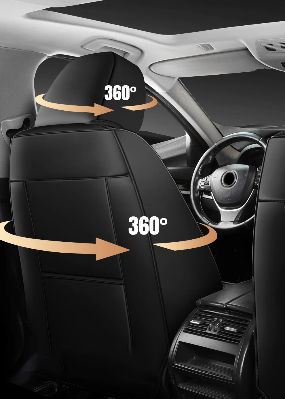 2025 Hochwertige Nappa-Leder Luxus-Autositzbezüge für Toyota Aygo Hilux Jetour X70 Plus Ford Mondeo MK5 Innenausstattung – Detail 12
