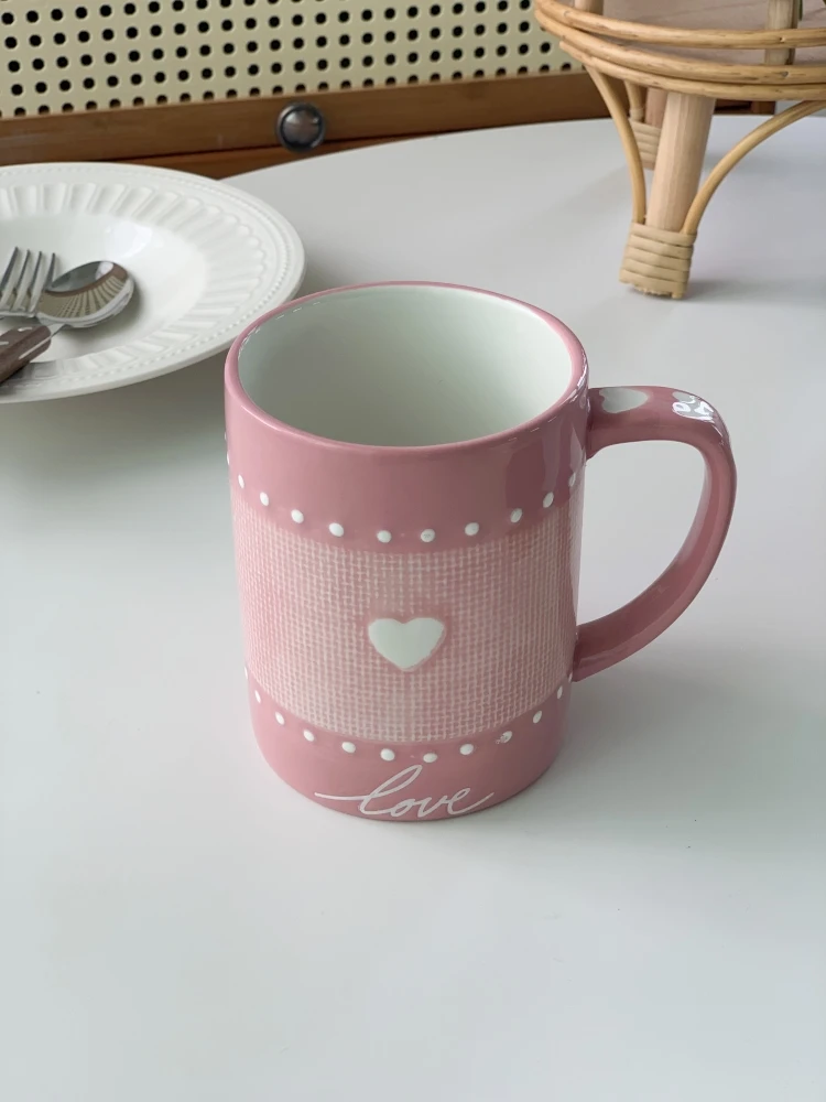 Tazas de leche de cerámica nórdicas de gran capacidad para desayuno, avena, yogur, utensilios para beber, tazas de cerveza creativas para el hogar diario