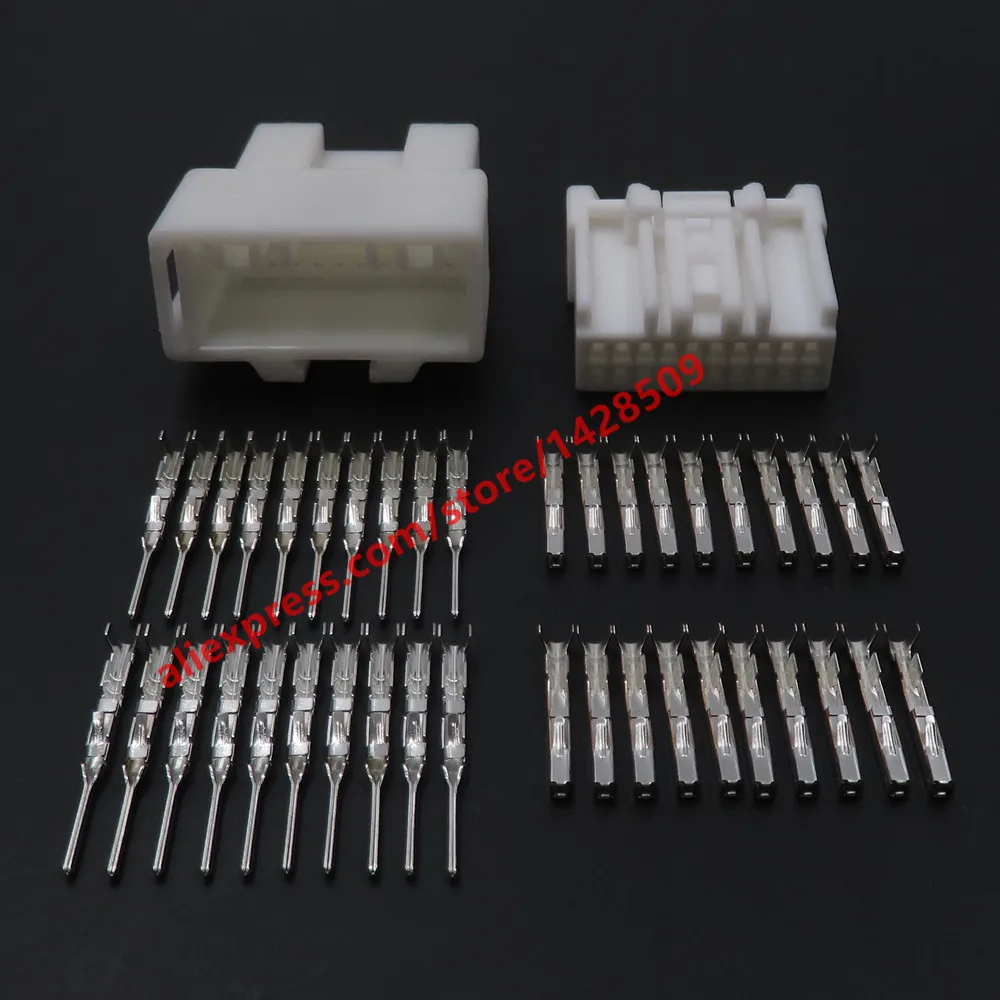

1 Set 20 Pin Auto Parts Automobile Male Female Unsealed Wire Socket Car Replacement Connector 6098-4589 6098-4595