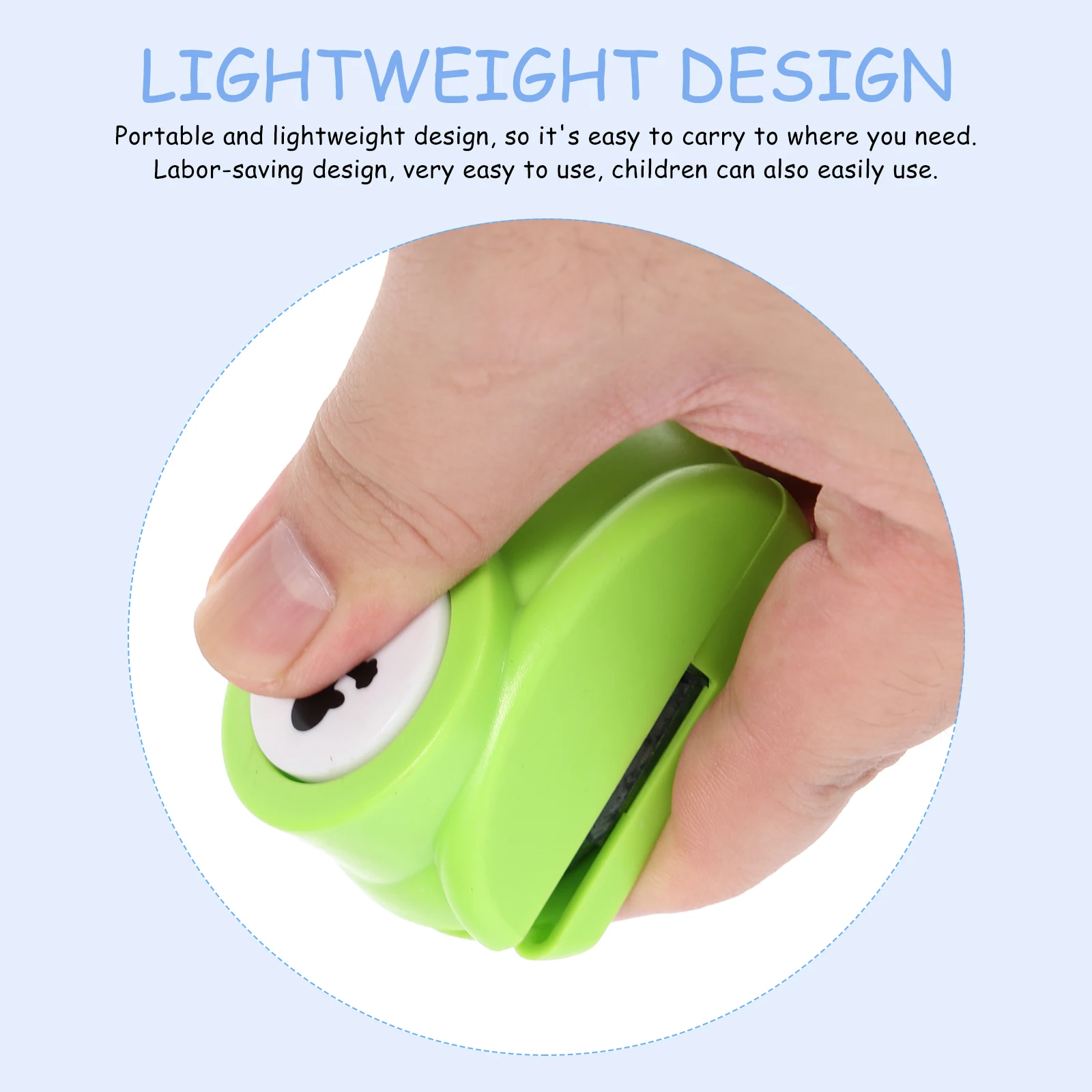 

Embossing Device Single Hole Punch Paper Craft Lightweight Portable DIY Handmade Shapes Puncher Scrapbook Tools Art Supplies