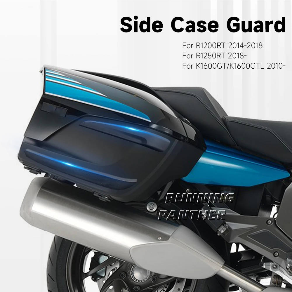 Motorcycle Side Trunk Panel Case Protector Fairing Cover Guard For BMW K1600GT K1600GTL K1600 GT GTL 2010- R1200RT R1250RT