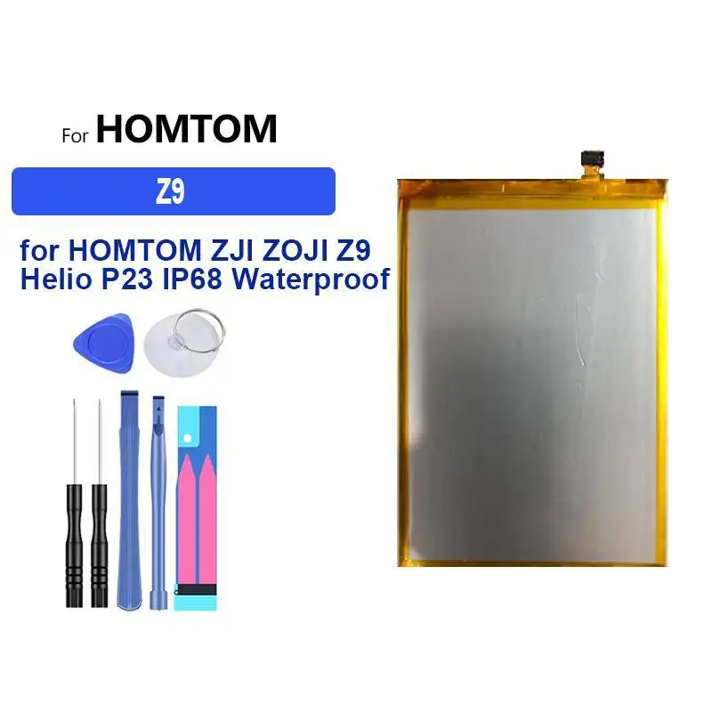 بطارية الهاتف المحمول متينة 3000-10000 مللي أمبير في الساعة لهاتف Homtom Zji Zoji Z11 Z33 Z6 Z7 Z8 Z9 5.0 Pro