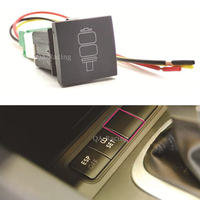 Auto LED Light Air Suspension Bag Switch Push Button Red LED Car Accessories for VW Glf 6 2006 - 2014