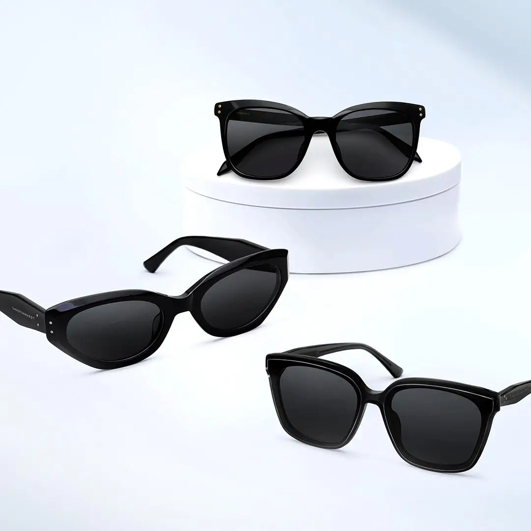 TS Fashion Polarized Sunglasses Pro UV Blocking Nylon Polarizing Lens Fashionable Cat Eyes Anti Slip For Travel Driving