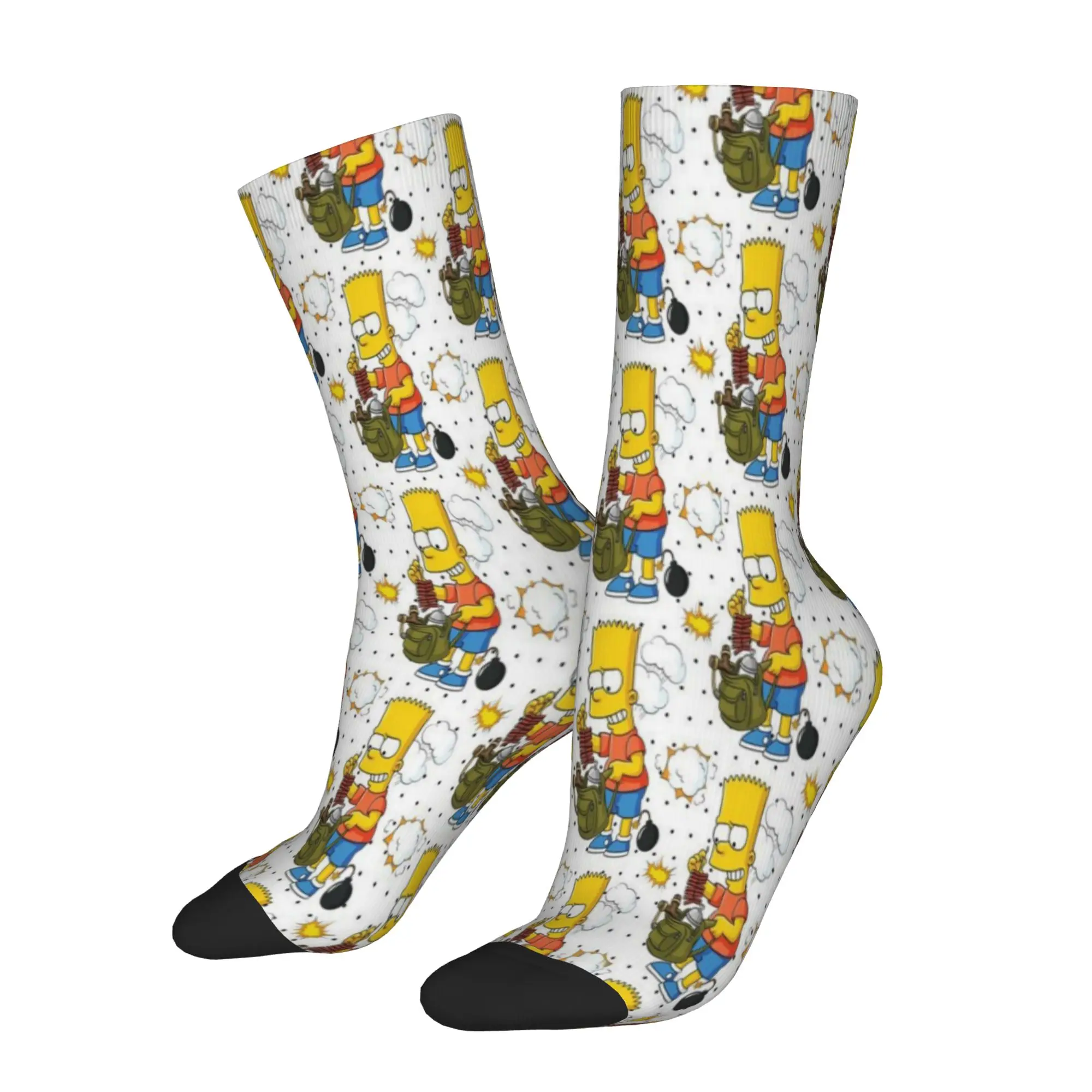Simpsoneds Socks for Women Men Accessories All Season  Cotton Long Socks Sweat Absorbing