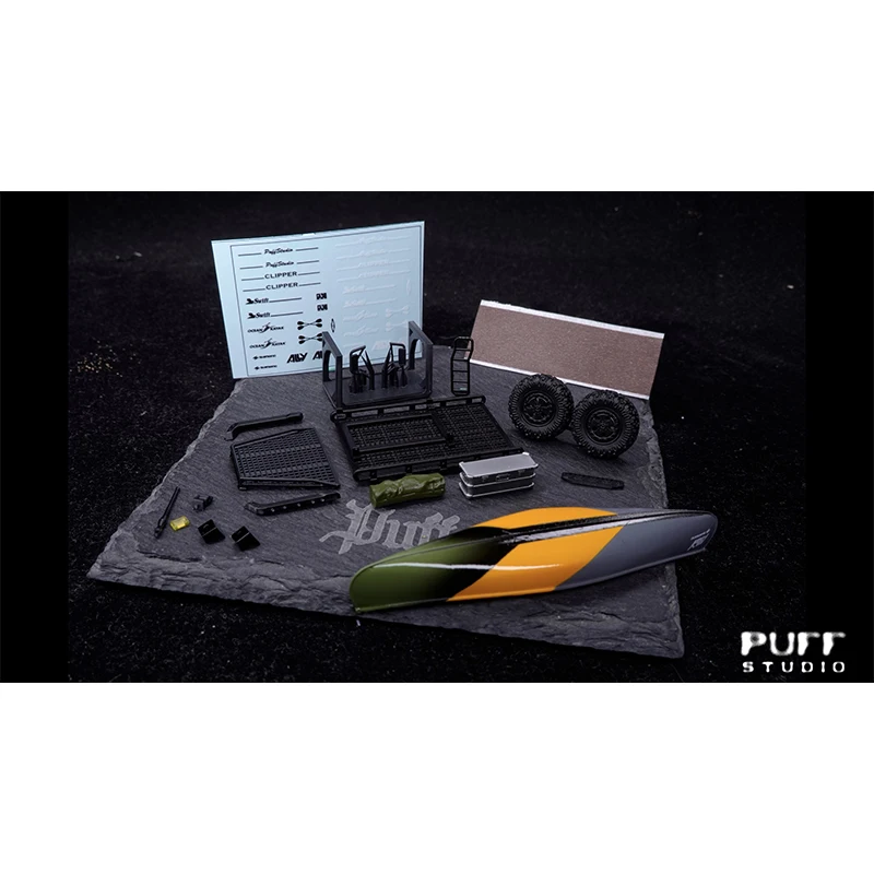 PuffStudio 1/64 Boat Kit Suitable for Car Model Modification Accessories Resin Model view 5