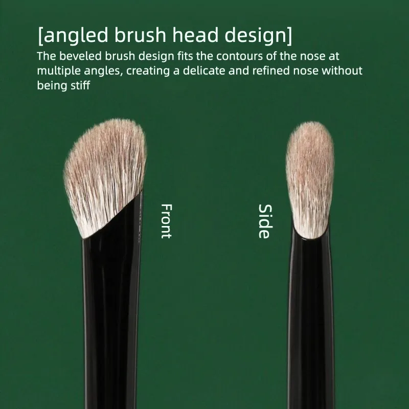 

Anti-aging M09 Slanted Nose Shadow Brush, Wool Nose Shadow Brush, Soft Bristles, Soft And High-gloss Contouring Makeup Brush