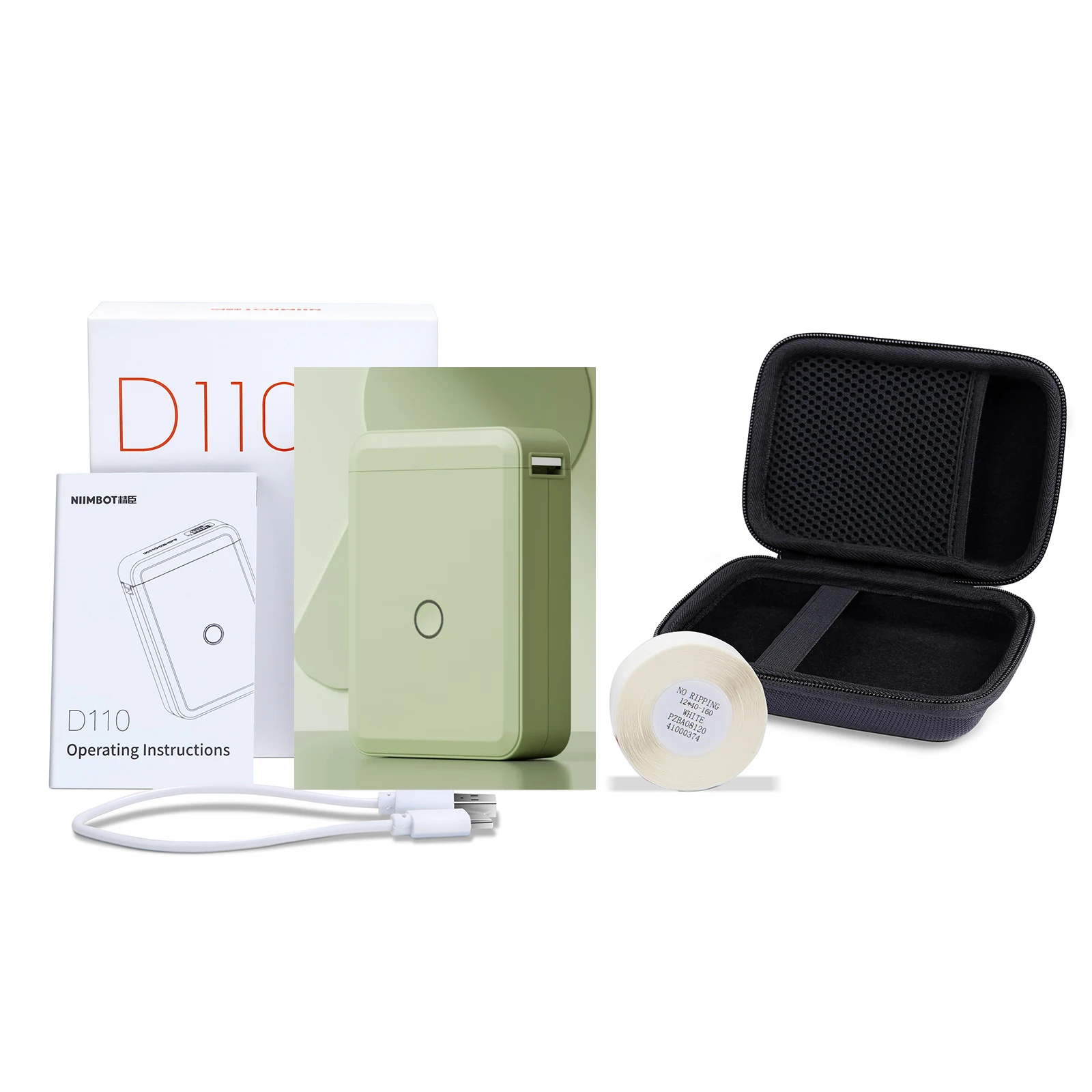 Niimbot D110/D11/D101 Mini Thermal Label Printer Portable Paper Maker Wireless Sticker Machine Inkless Labeller for Office Home