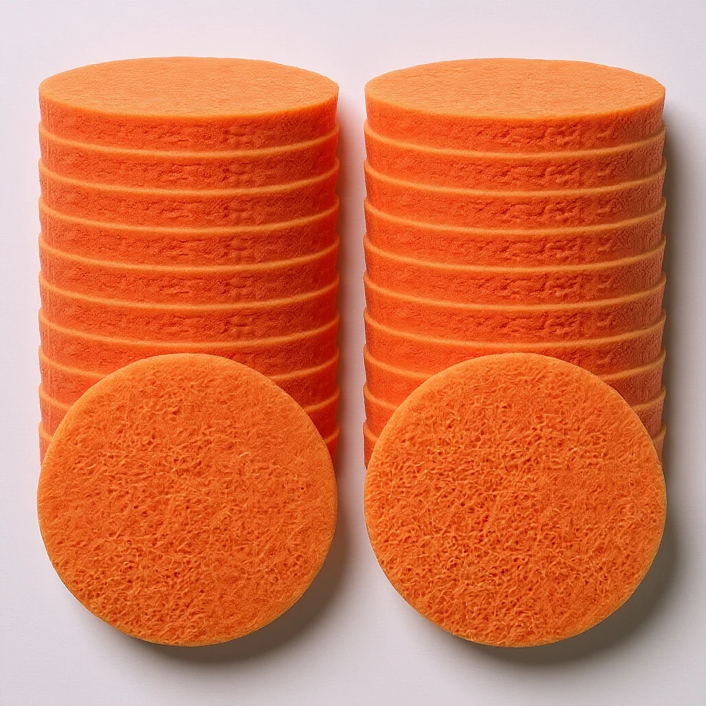 

50Pcs Round Aromatherapy Diffuser Pads Car Fragrance Refill Disc Soft Absorbent Cotton Replacement for Vent Clip Use