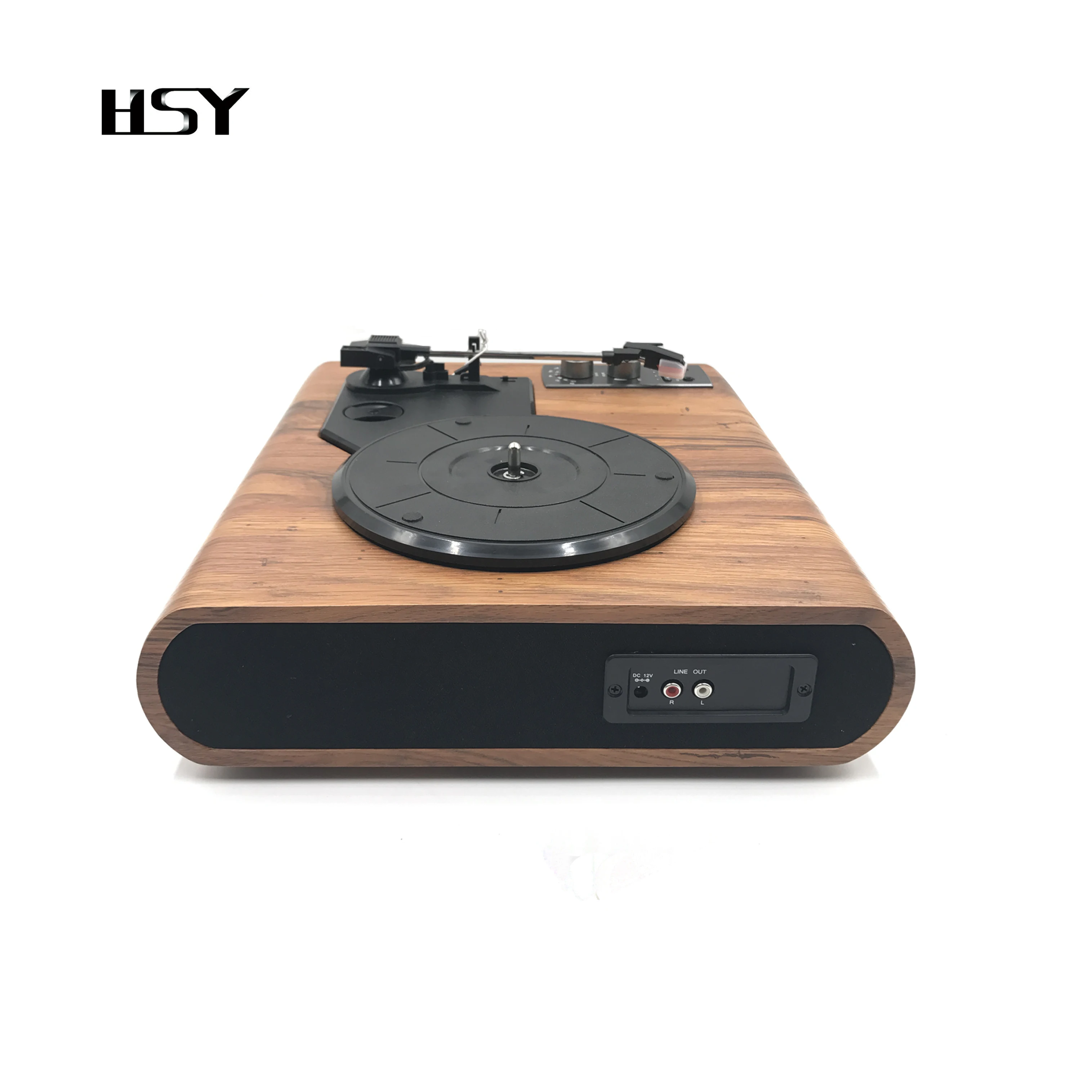 Wholesale 3-Speed Wooden Vinyl Turntable Record Player