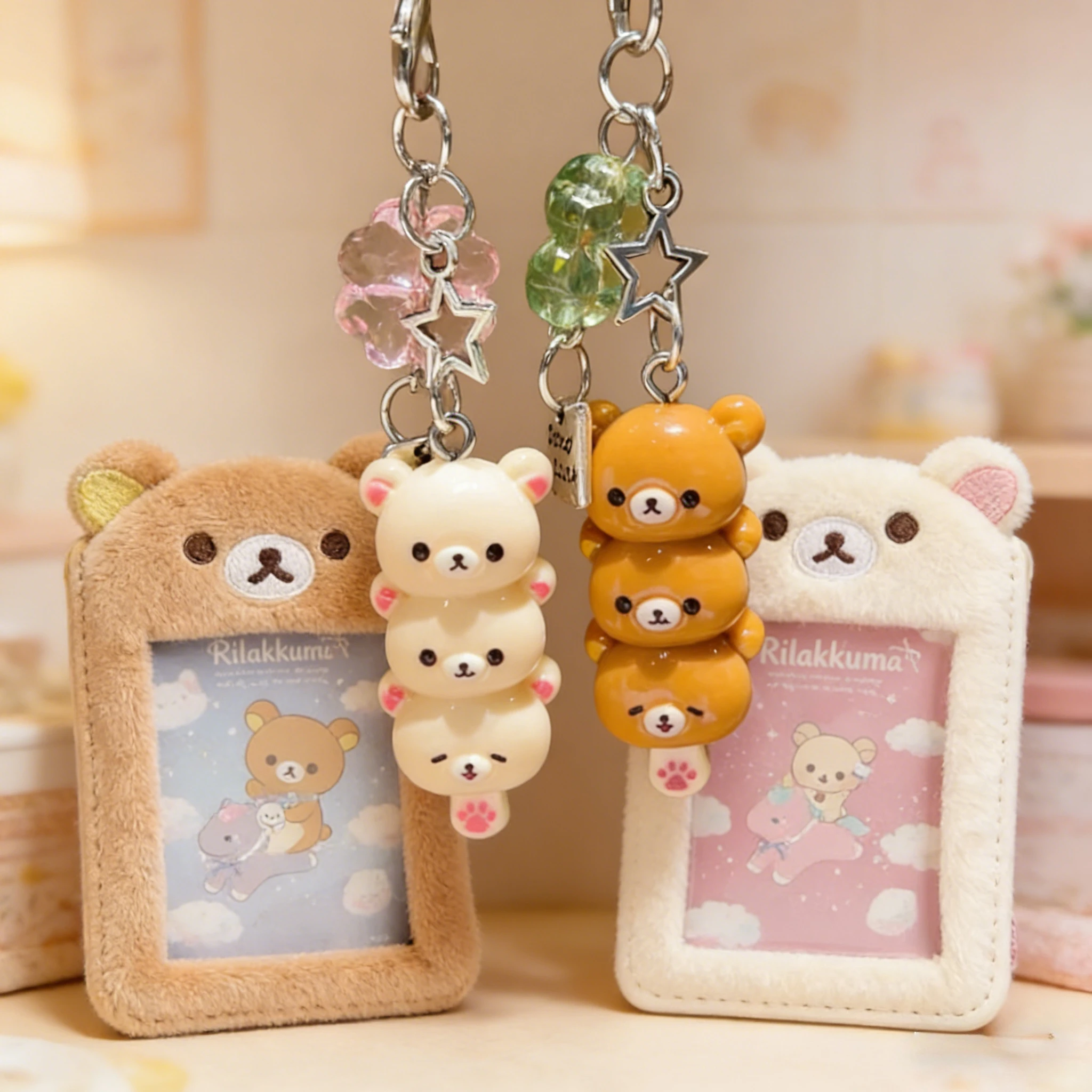 Rilakkuma Plush Keychain for Gifts and Accessories