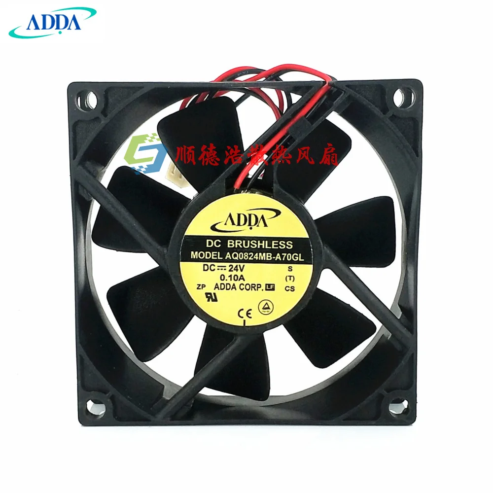 

ADDA AQ0824MB-A70GL DC 24V 0.10A 80x80x25mm 2-Wire Server Cooling Fan