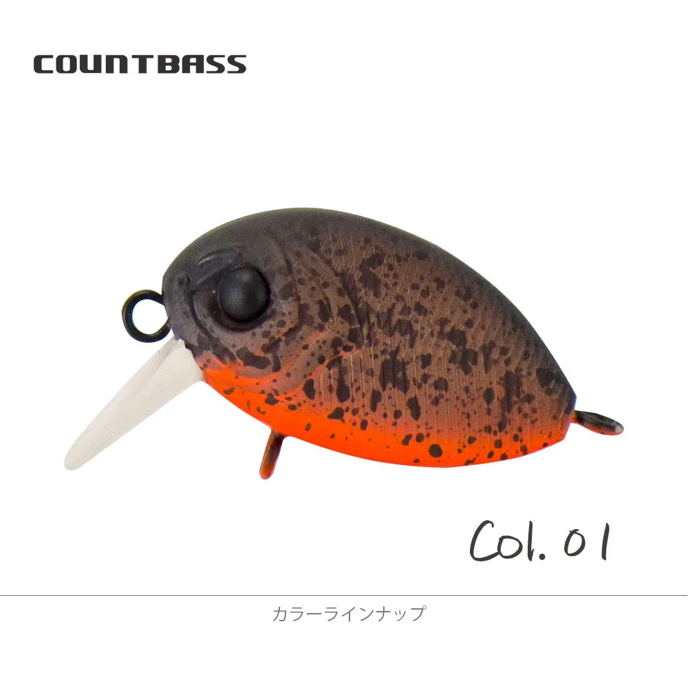COUNTBASS Schwimmender Kurbelköder 32 mm 1-1/4 Zoll 3,6 g 1/8 oz. Tauchen 0,2–0,5 m Angeln Kunststoff Wobbler Barsch Leurre Angler's Lure – Detail 11