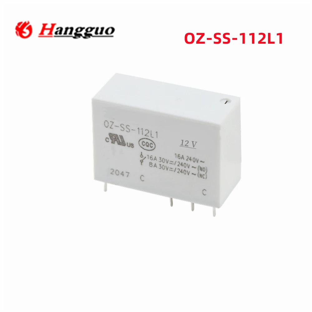 2PCS/Lot Original OZ-SS-112L1 12VDC OZ-SS-124L1 24VDC OZ-SS-148L1 48VDC 16A 8PINS Power Relay