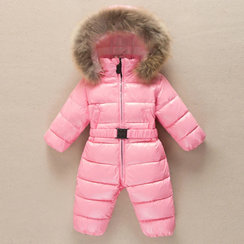 Winter Warm Waterproof Toddler Bodysuits Baby Girls Boys Jumpsuits Outfit Child Coat Children\'s Overalls Kids Clothing Jacket