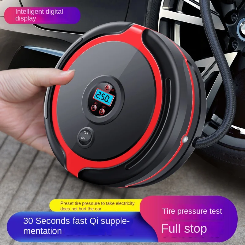 Vehicle Air Pump Digital Display Portable Electric 12V Tire Inflator Multifunctional with Car Automobile Air Pump