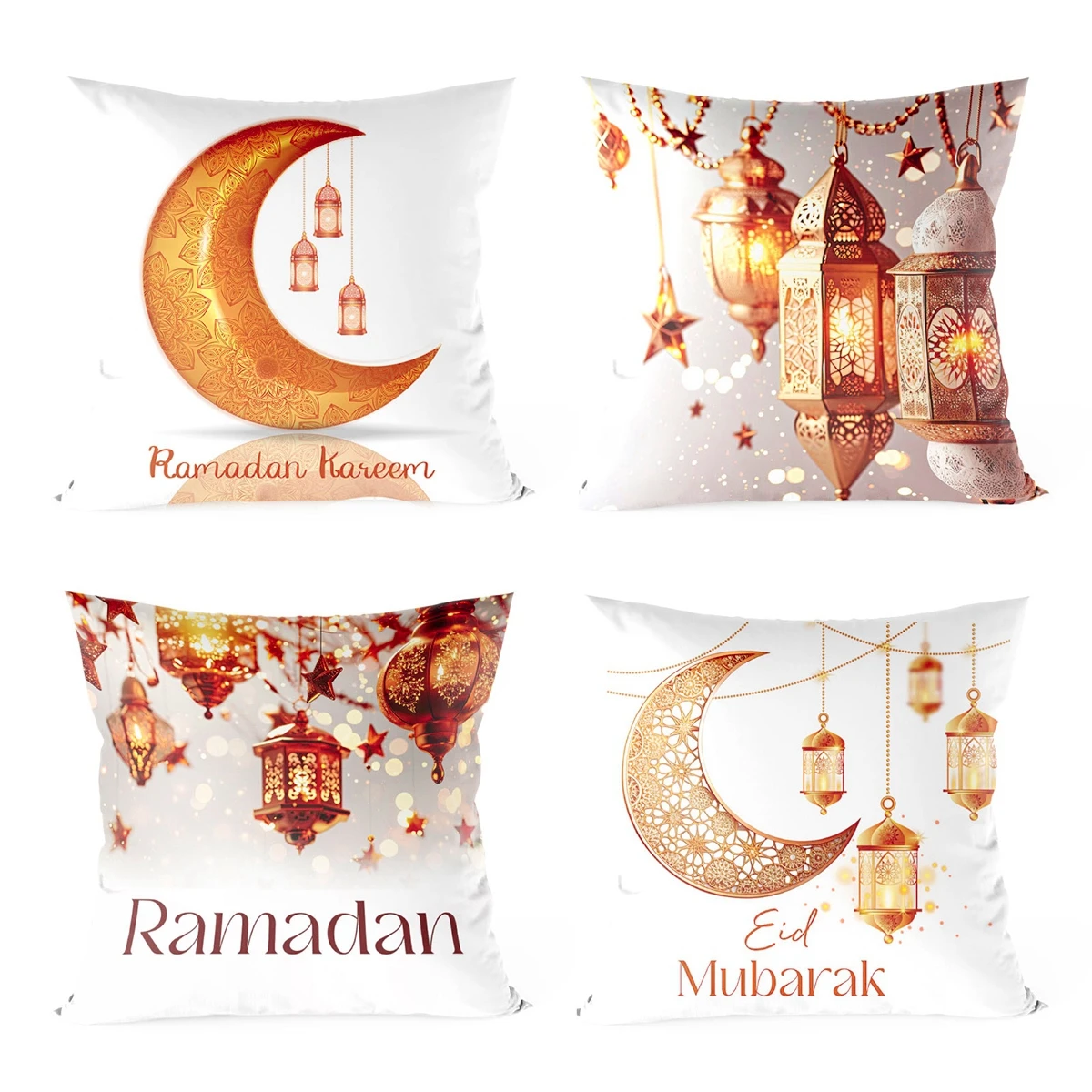 Ramadan Decoration Cushion Cover EID Mubarak Decor 2025 For Home Pillowcase Ramadan Kareem Islamic Muslim Party Eid Al Adha Gift