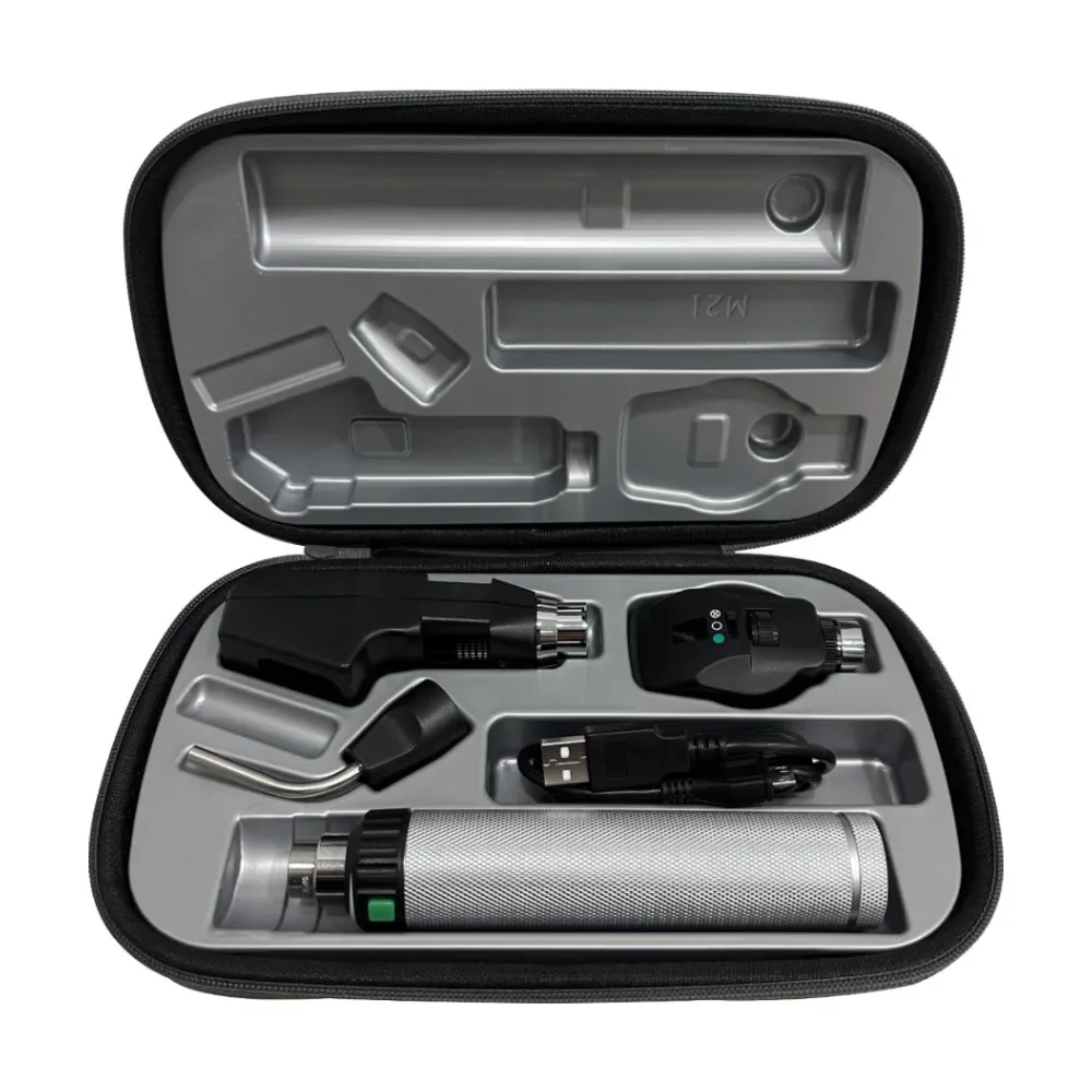 معدات طب العيون البيطرية القابلة لإعادة الشحن مجموعة منظار العين المباشر