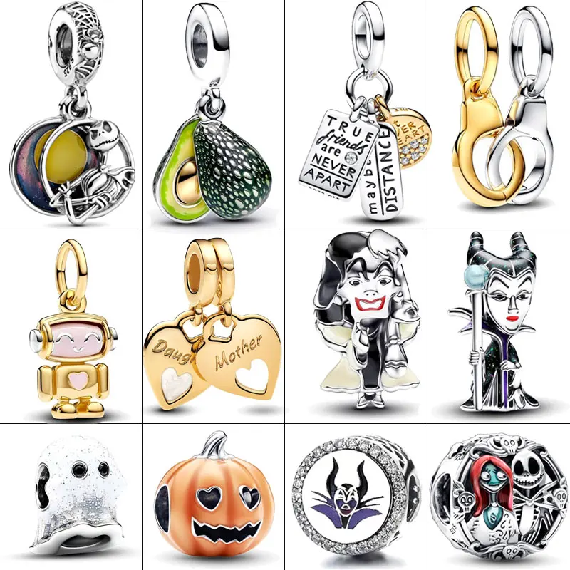 2024 Nieuwe 925 Zilveren Gloed In De Donkere Boo Ghost Charme Schurken Maleficent Kralen Fit Ketting Armband Diy Vrouwen Fijne Sieraden