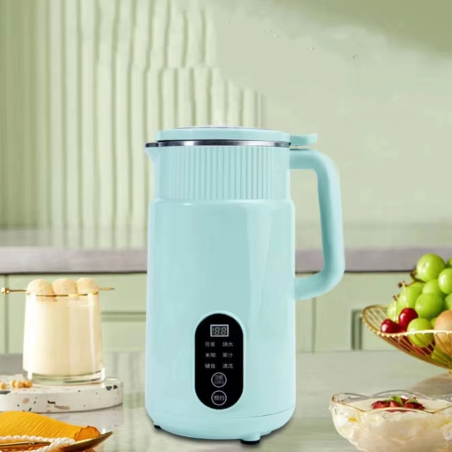 

220V Mini Soybean Milk Machine 800ML Household Smart Soy Milk Maker Wall Breaking Blender Portable Small Juicer