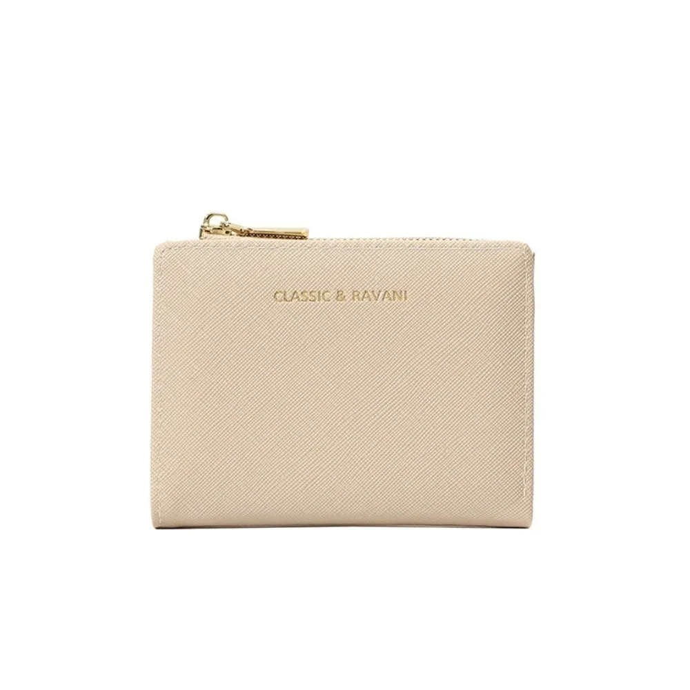 

Portable PU Leather PU Coin Purse Card Pocket Korean Style Card Holders Clutch Zipper Mini Short Wallet Women