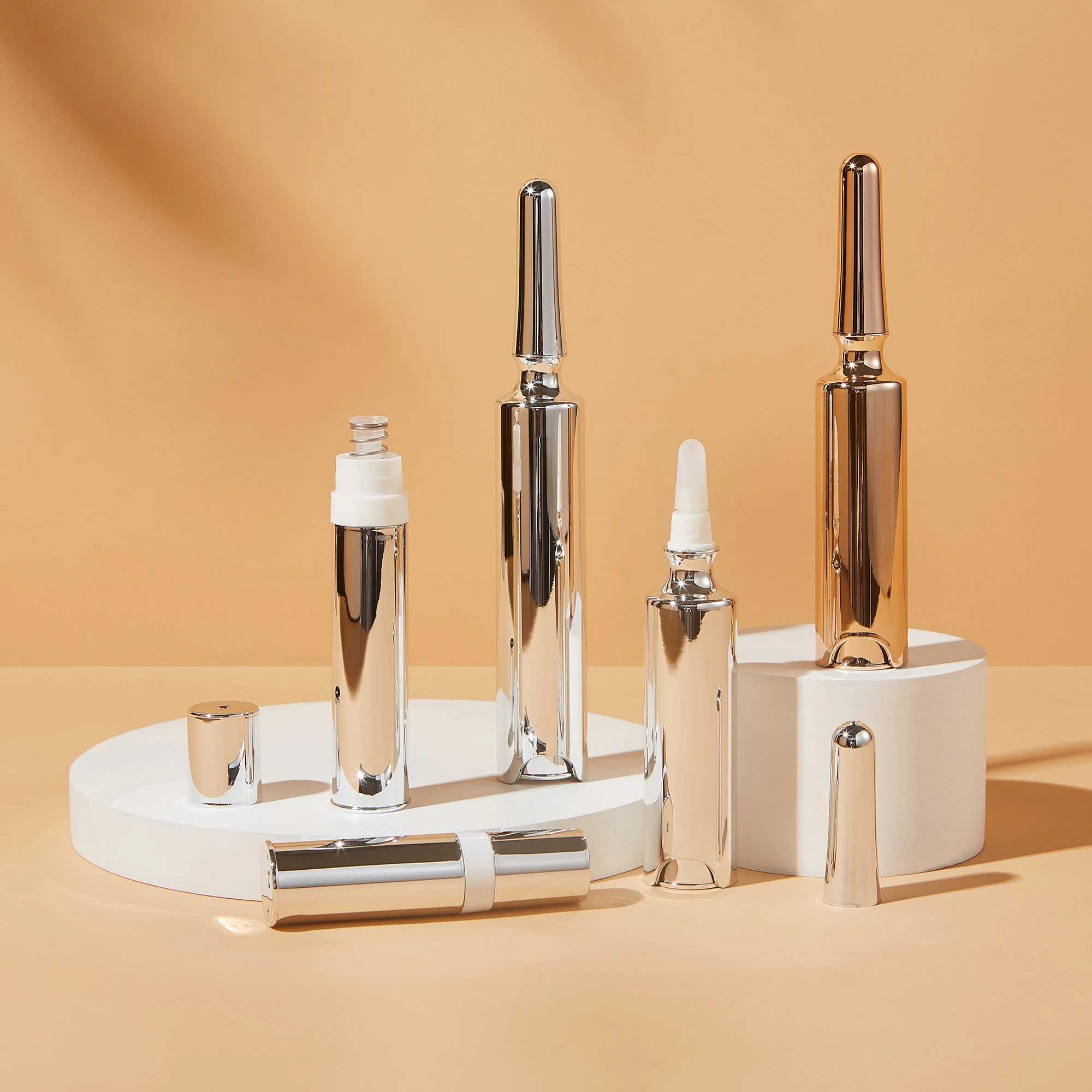 20 Stück 5/10ml Hyaluron-Spritzenampullen, Vakuum-Augencremebehälter, nachfüllbare Verpackungsflaschen für Ultraschall-Schönheitsgeräte – Detail 1